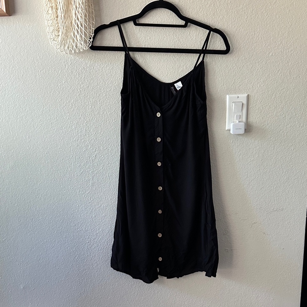 Black Button-Down Dress